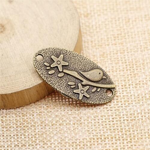Free shipping 20pcs 35x19mm antique bronze A bird charms diy retro jewelry fit Earring keychain hair card pendant accessories