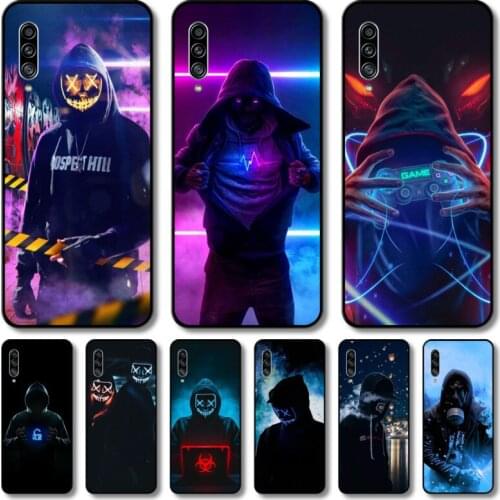 Neon Guy cool man Phone Case Hull For Samsung Galaxy M 10 20 21 31 30 60S 31S Black Shell Art Cell Cover TPU