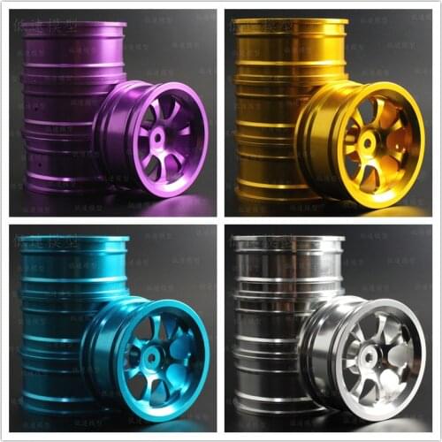 4pcs 1/10 On-Road Drift Car 52MM Aluminum Alloy Metal Wheel Hub 1.9Inch Climb Car Wheel Rim For HSP Tamiya HPI Kyosho Sakura 107