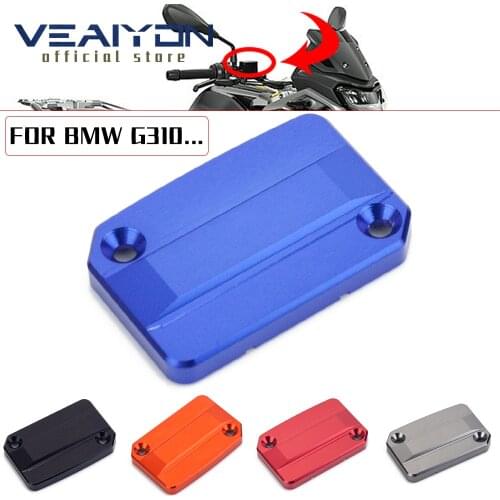 Motorcycle CNC Aluminum Brake Fluid Fuel Reservoir Tank Cap Cover Accessories For BMW G310R G310GS G310 GS 2017-2020 2018 2019