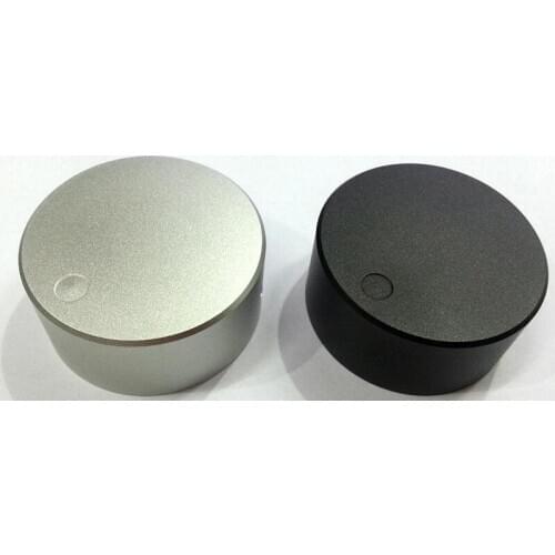 KYYSLB 48x22mm Aluminum Alloy Solid Flat Knob Volume Knob Potentiometer Knob Audio Amplifier Chassis Tone Knob