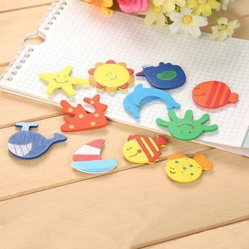 Strange new gifts cartoon refrigerator magnets cartoon toys special foreign educational baby magnets/wood trade kids U6C3