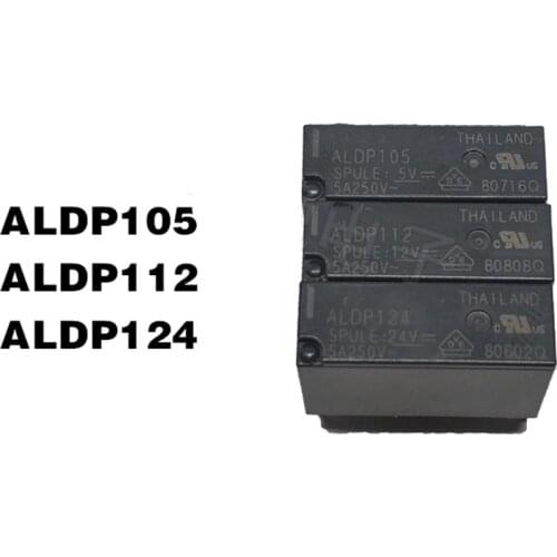 10PCS ALDP105 ALDP112 ALDP124 ALD112 4pins 5A 12V 24V 24VDC Original Relay
