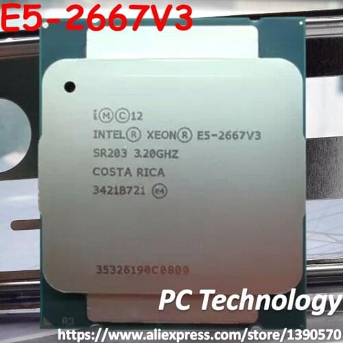 Original Intel Xeon OEM verison E5-2667V3 CPU E5 2667V3 3.2GHz 8-Core 20M LGA2011-3 135W 1 year warranty E5 2667 V3