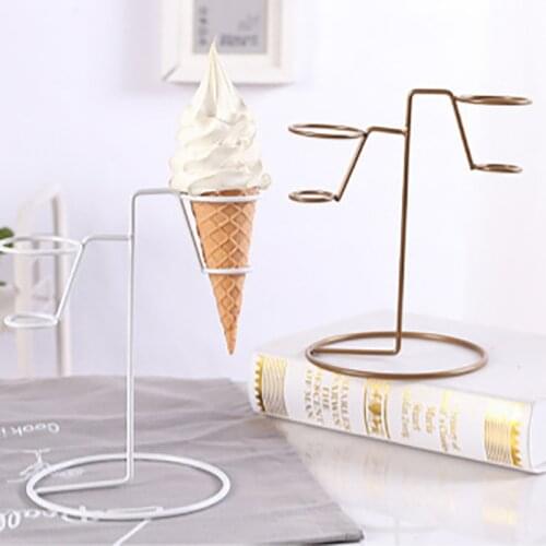 Ice Cream Cone Holder Display Stand Popcorn Reusable Restaurant Sushi Hand Rolls Sweets Shop Party Birthday Wedding With Base