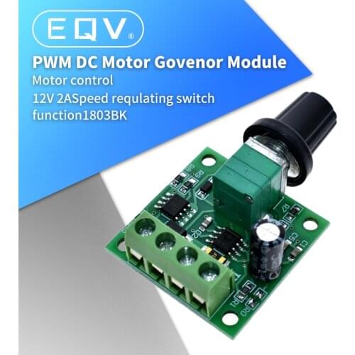 DC 1.8V 3V 5V 6V 12V 2A PWM Motor Speed Controller Low Voltage Motor Speed Controller PWM 0-100% Adjustable Drive Module