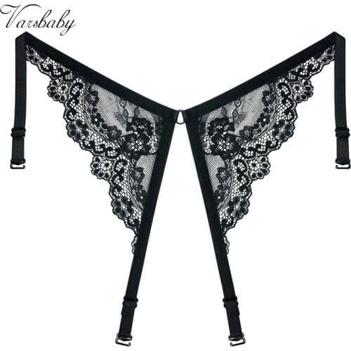 Varsbaby Y-line straps black color intimates accessories floral lace adjustable straps for ladies