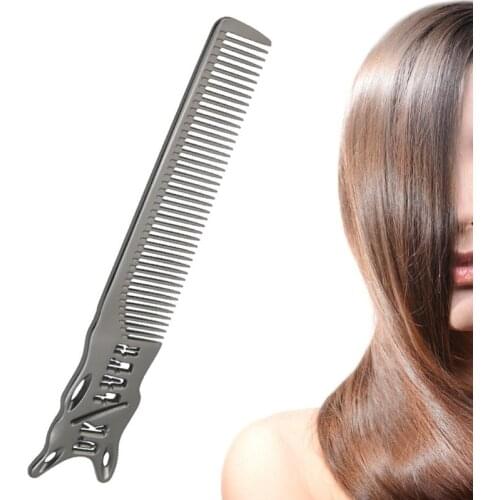 Silver Aluminum Metal Cutting Comb Hair Hairdressing & Barbers Salon Combs Men Women Hair Comb