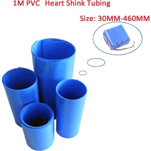 1KG PVC Heat Shrink Tube Shrink Tube A Variety Of Specifications 18650 Battery Shrink Sleeve Insulation Casing Heat Shrink Blue