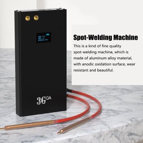 OLED Color Display Intelligent Digital Spot-welding Machine Spot Welder Type-C Recharging Interface 18650/26650/32650 Battery