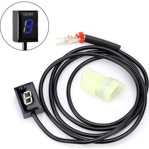 Universal Speedometer Speed Display Portable Motorcycle Gear Indicator Dashboard with Blue/Green/Red Display Number