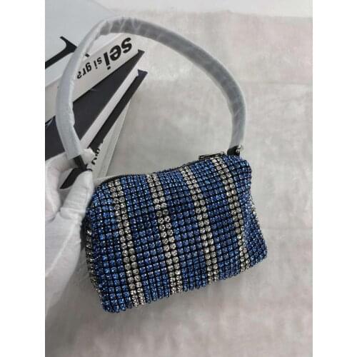 Bling Diamonds Evening Clutch Bag Women New Korean Soft Pillow Small Handbag Shoulder bags Ladies Dinner Party Clutch Purse