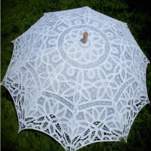 Vintage Lace Handmade Lace Sunny Umbrella Process Lace Umbrella Photography Recital Dance Wedding Decoration Sun Umbrella