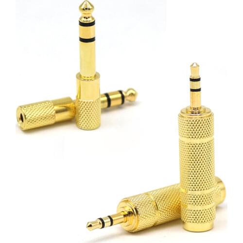 1PC 3.5mm to 6.5mm Male to Female Audio Adapter 6.5 Plug 3.5 Jack Stereo AUX Converter for Speaker Guitar Accessories