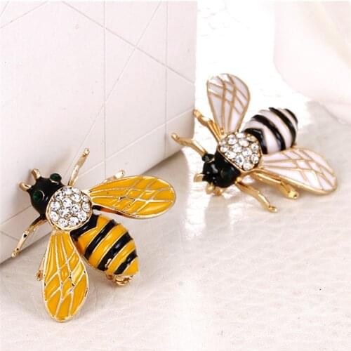 1pc Cute Enamel Bee Brooches For Women Men Fly Insect Brooch Pins Scarf Dress Lapel Pin Suit Decorations Jewelry