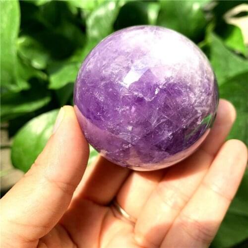 1000g Wholesale prices 50-60mm Natural amethyst quartz ball reiki healing crystals globe for home decoration