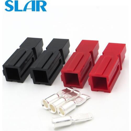 2Pairs X 75A 600V PP30 Power Connector Plug Red Black PP30 power & 4pcs Contacts For Solar Caravan Boat