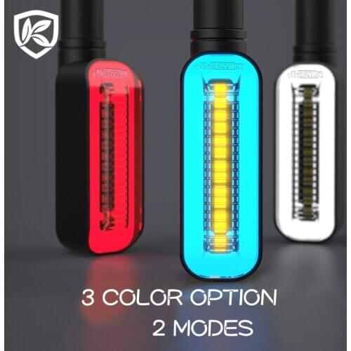 2PCS LED Turn Signal Light Motorcycle Stop Signals DRL Flowing Water Flasher 2 in 1 Blinker Tail Lamp Universal M10 Brake Light