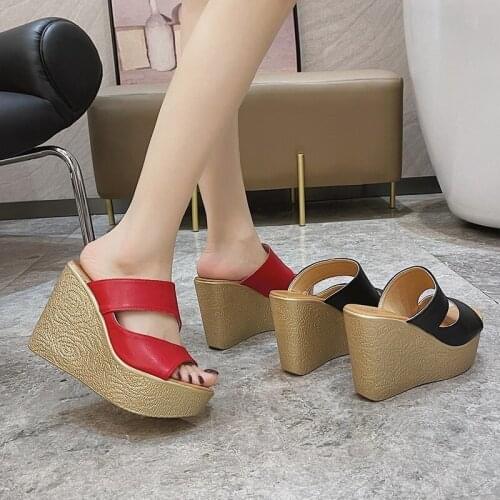 2021 High Heels Women Shoes Summer Platform Fashion Footwear Wedges Heel Sandal
