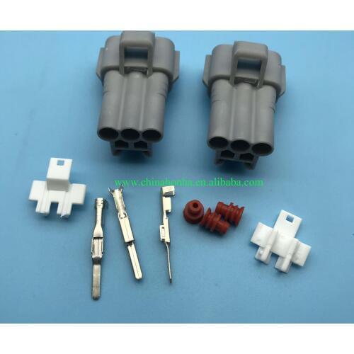 3-pin automotive electrical waterproof connector 90980-11607 wiring harness plug