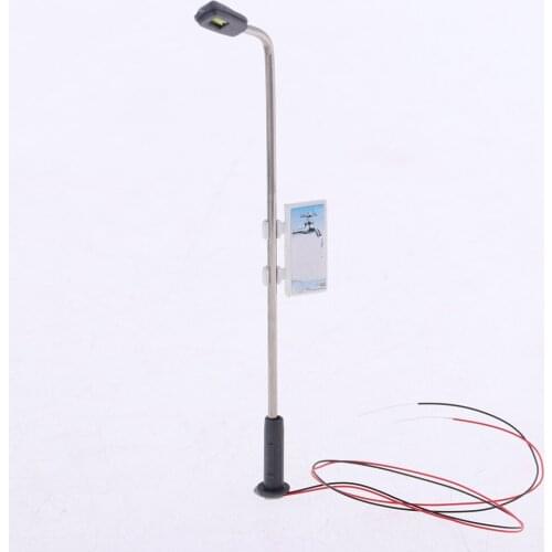 MagiDeal 40pcs Railway Lamppost Lamps Model Street Lights HO Scale 3V 1:100