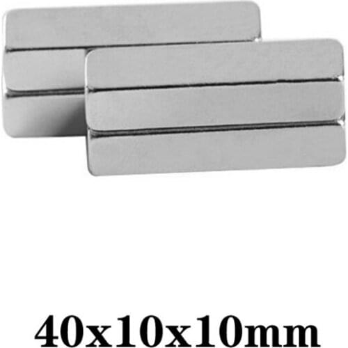 40x10x10 Neodymium Magnets N35 Super Strong Square NdFeB Rare Earth Magnet 1/2/5pcs