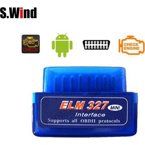 ELM327 OBD2 II Car Auto Diagnostic Interface Scanner Mini V2.1 Interface Bluetooth Car Diagnostic Tool Blue