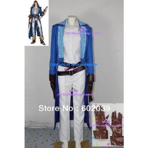 Castlevania Richter Belmont Cosplay Costume include faux leather gloves GOOD quality ACGcosplay