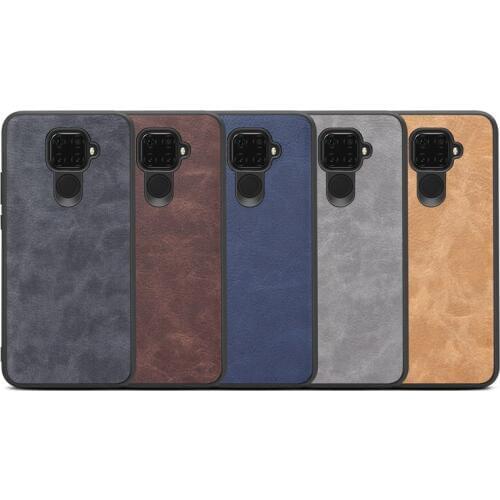 Case For Huawei Mate 30 lite Back Cover mate 30 lite case TPU+PU Leather soft Ultra slim Retro case for huawei nova 5i pro case
