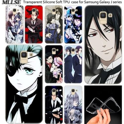 Anime Black Butler Ciel Phantomh Silicone Case For Samsung Galaxy J2Pro J4 J6 J8 2018 J3 J5 J7 2016 2017EU Prime CORE Plus Cover