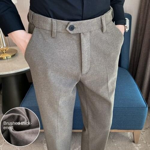 EOENKKY Men's Wool Trousers