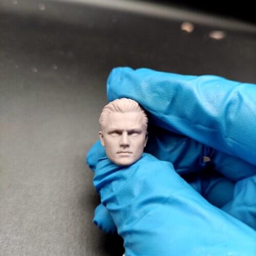 Blank 1/12 Scale Inception Leonardo DiCaprio Head Sculpt Unpainted Fit 6" ML Figure