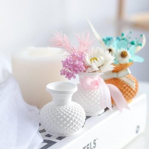 Flower Pot Vase Mould Silicone Pot Molds Plants Making Concrete Silicone Mold DIY Candle Soap Decorating Tools Home Decor