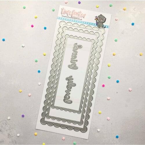 Scallop Nesting Caring Friend Mould Metal Cutting Dies Scrapbook Diary Decoration Stencil Embossing Template DIY Greeting Card