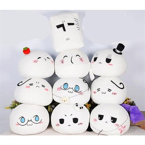 1pcs Hot White Hetalia: Axis Powers Dumpling Plush Doll Stuffed Toy Anime Cartoon APH Pillow Cosplay Decor Gifts Collectible