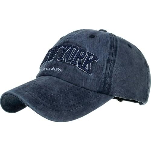 Unisex New York Washed Cotton Cap For Men Women Gorras Snapback Caps Baseball Caps Casquette Dad Hat Outdoors Baseball Cap