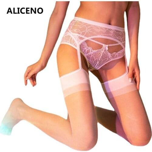 All-in-one Stockings Lace Pantyhose Women Open Crotch Ultra-thin Stocking Free Temptation Take Off All Sides