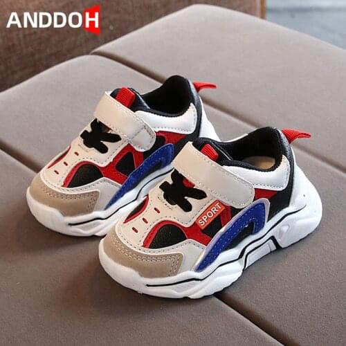 Size 21-30 Baby Toddler Shoes Girls Casual Sneakers with Breathable Boys Anti-slippery Sneakers Children Wear-resistant Shoes