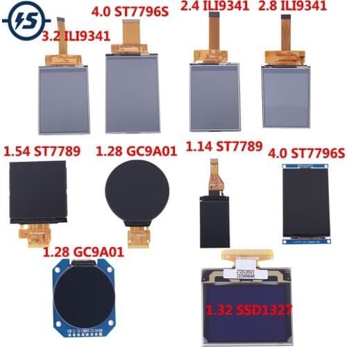 LCD Display Touch Screen Module Driver ST7789 GC9A01 ST7789 ILI9341 ST7796S SSD1327 1.14" 1.28" 1.32" 1.54" 2.4" 2.8" 3.2" 4.0"