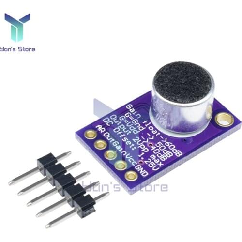 MAX9814 Microphone Amplifier Module Speaker Audio Sound Board Auto Gain Control Audio Processing Power Amplifier AGC Board