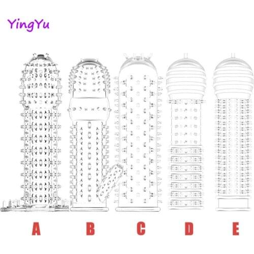 Mens Penis Covers Lengthen Delay Sex Products Finger Cock Ring Set Sex Toy Adult Sex Toy For Men Longer Lasting Sex Toy