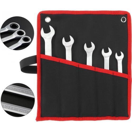 5pcs/lot 10mm-17mm Combination Spanner Set Professional Ratchet Wrench Tool for Installation / Maintenance