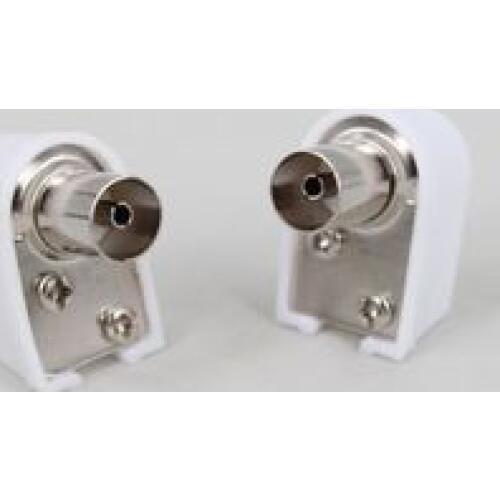 RF Coaxial Bend Right Angle Free Welding RF Television Female Plug 9.5 L TV RF Terminal Antenna Connector