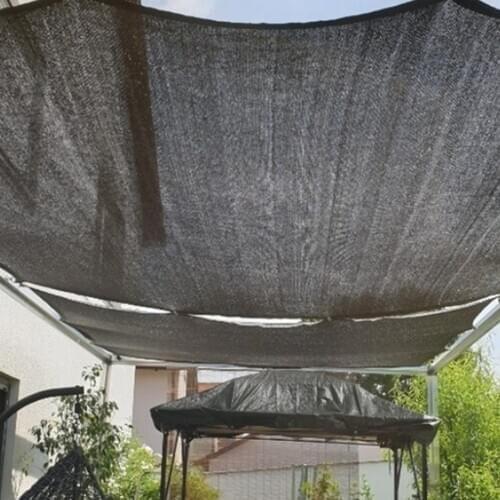 2x2m 2x5m 2x6m 3x5m Sunshade Suntan Net Cloth Anti-UV Net Awning Tarp Garden Roof Balcony Courtyard Shading Heat Insulation Nets