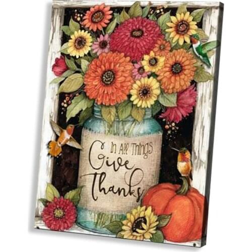 Country Sunflower Canvas Paintings Room Poster Birds Pumpkin Painting Motivation Nordic Wall Art Decor Home Decoration Pictures