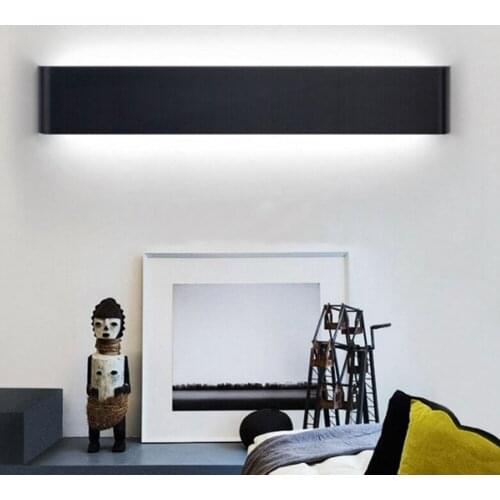 LED Wall Lamp Minimalist Aluminum Modern Wall Lights Surface Mounted Bathroom Mirror Light For Home Hallway Entrance AC85-265V