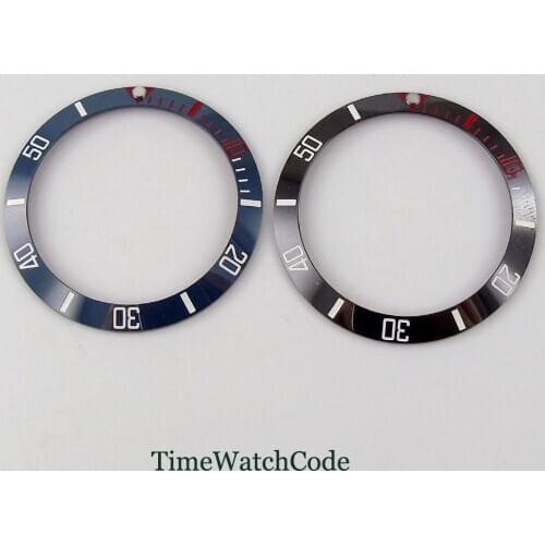 38mm watch bezel insert parts ceramic material spare parts bezel replacement