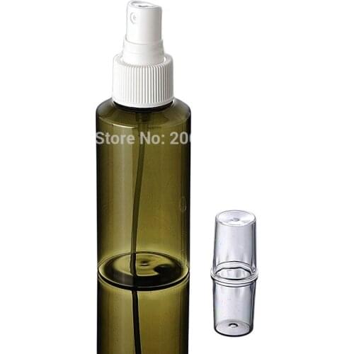 100ml Green/BROWN/CLEAR plastic PET bottle white/black pump toner hyaluronic toilet/water/sprayer/mist sprayer skin care packing