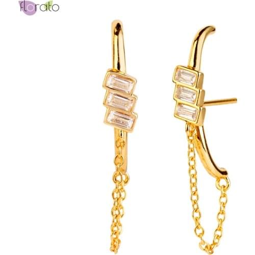 Bohemian Style Crystal Stud Earrings 925 Sterling Silver Ear Needle Exquisite Gorgeous Jewelry Fashion For Women Birthday Gifts