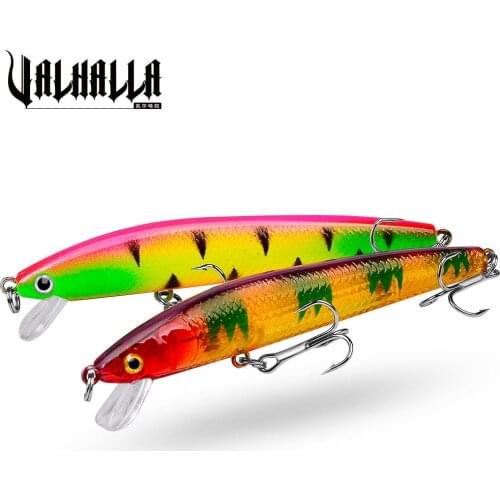 VALHALLA 1PC Bionic Minnow Fishing Lures Floating Aritificial Wobblers 9.5cm 8g Trout Bass Pike Carp Hard Bait Fishing Tackle